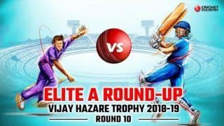 Vijay Hazare Trophy 2018-19 Elite A: Day of no results